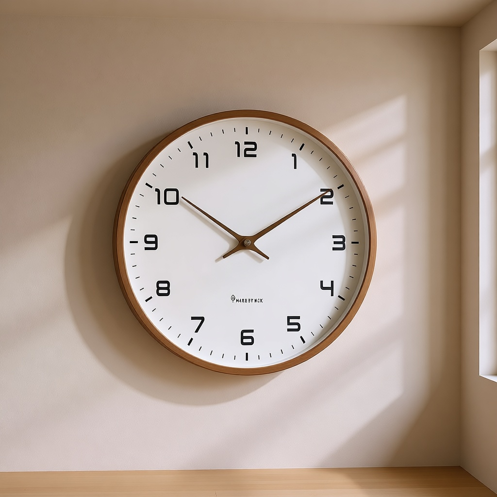 Scandinavian Wood Rim Clock