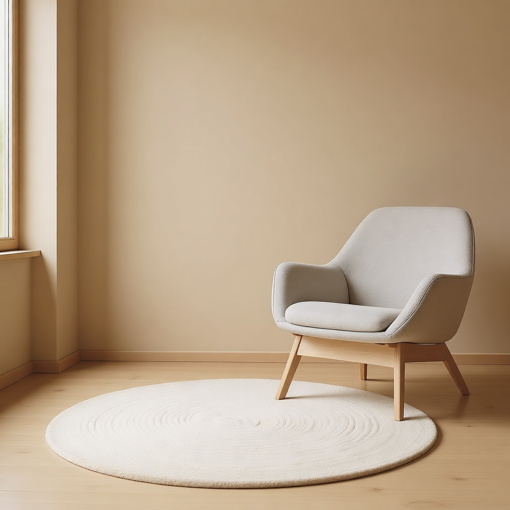 Cerchio Round Wool Rug