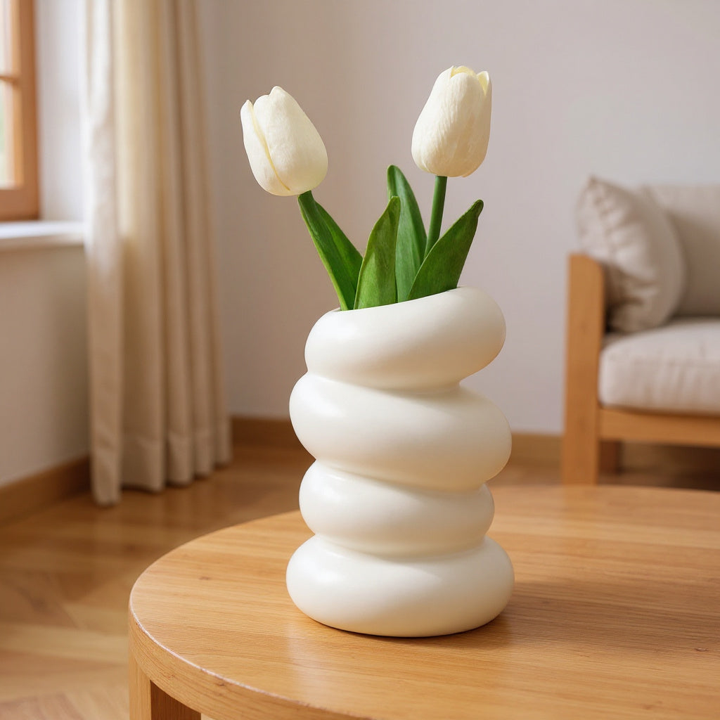 Spiral Vase in White