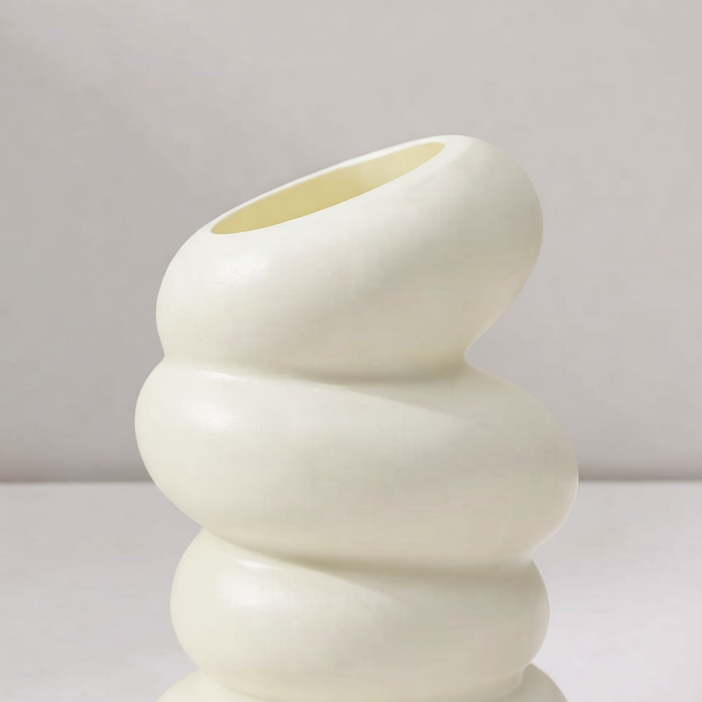 Spiral Vase in White