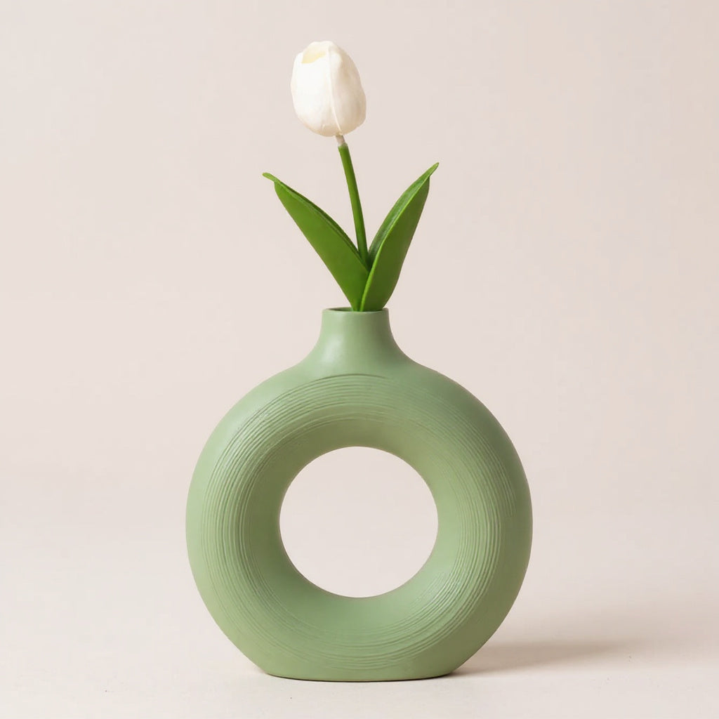 Round Matte Ceramic Vase