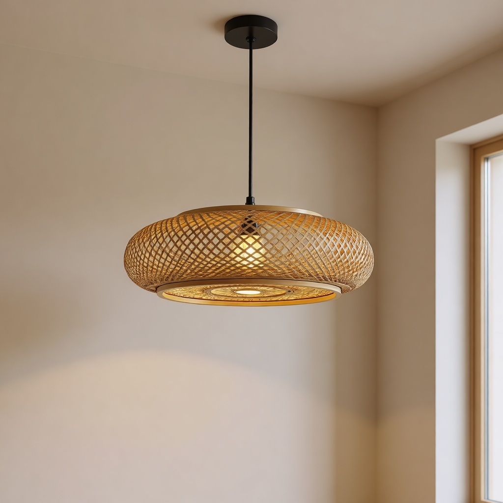 Bamboo Three-Light Chandelier