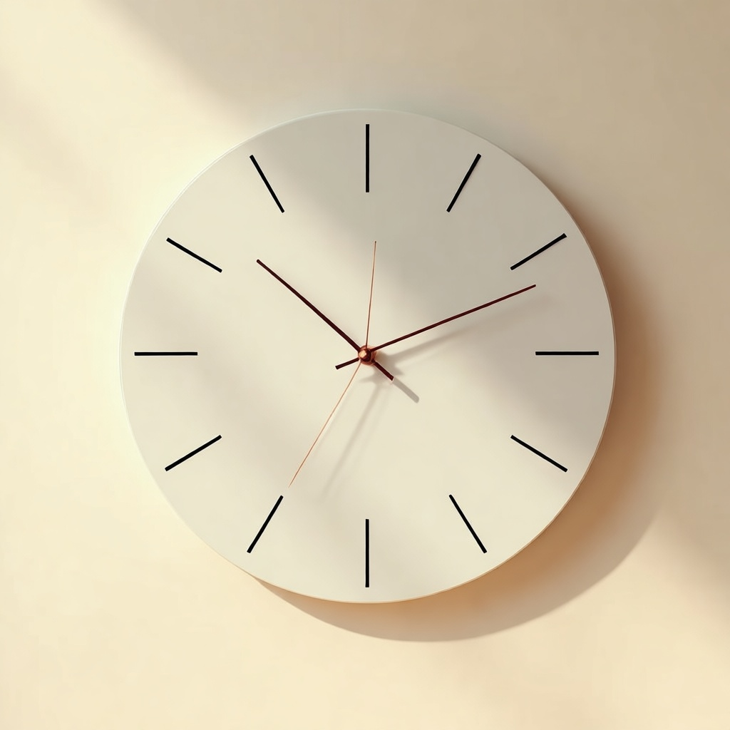 Piano Flat Wall Clock