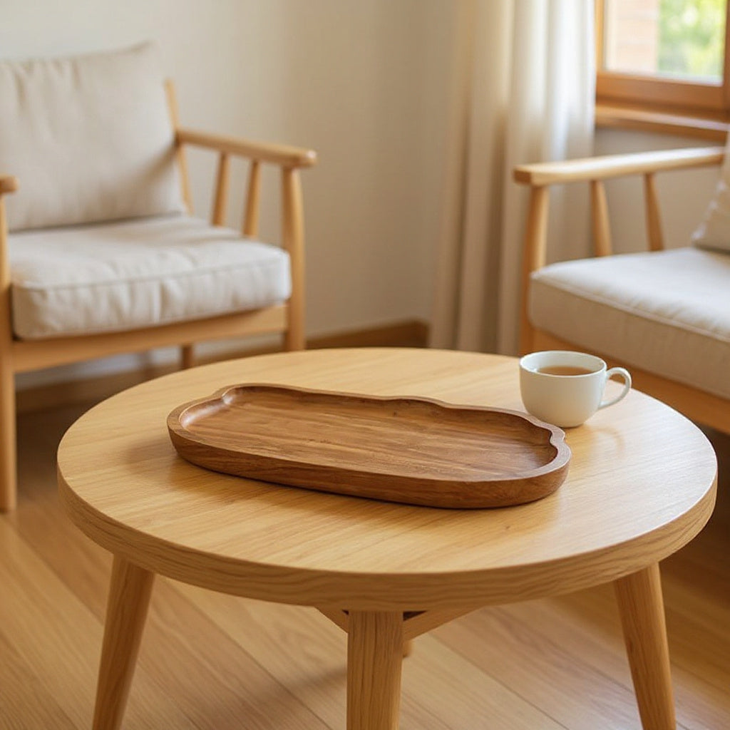 Large Wooden Fruit Bowl