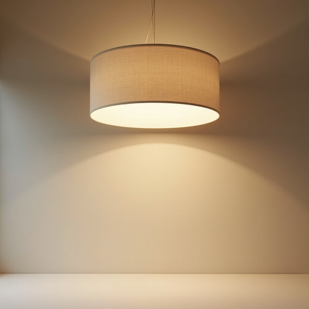 Vela Linen Drum Light