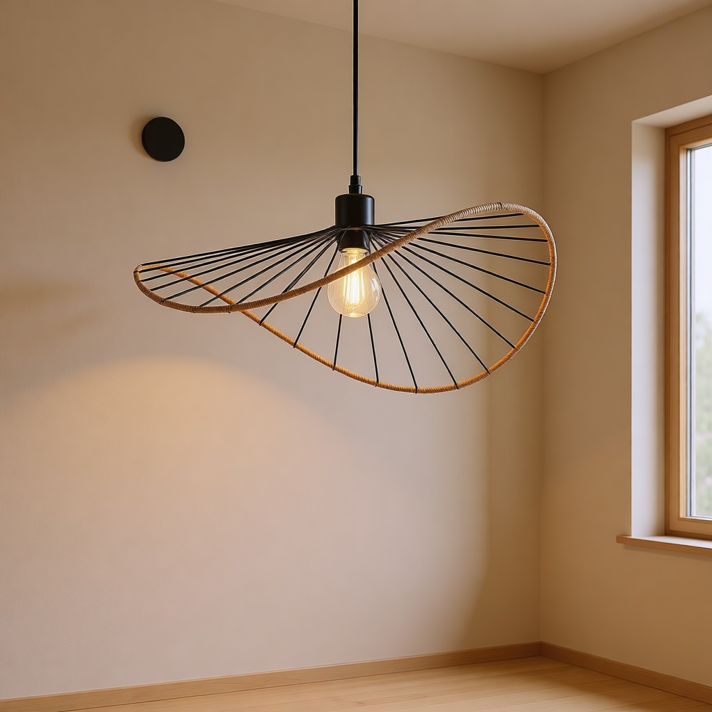 Vintage Rattan Pendant Ø50