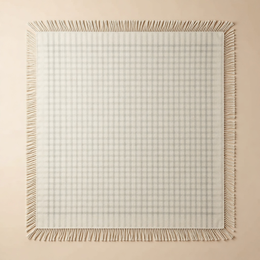 Striped Wool Throw shown in full