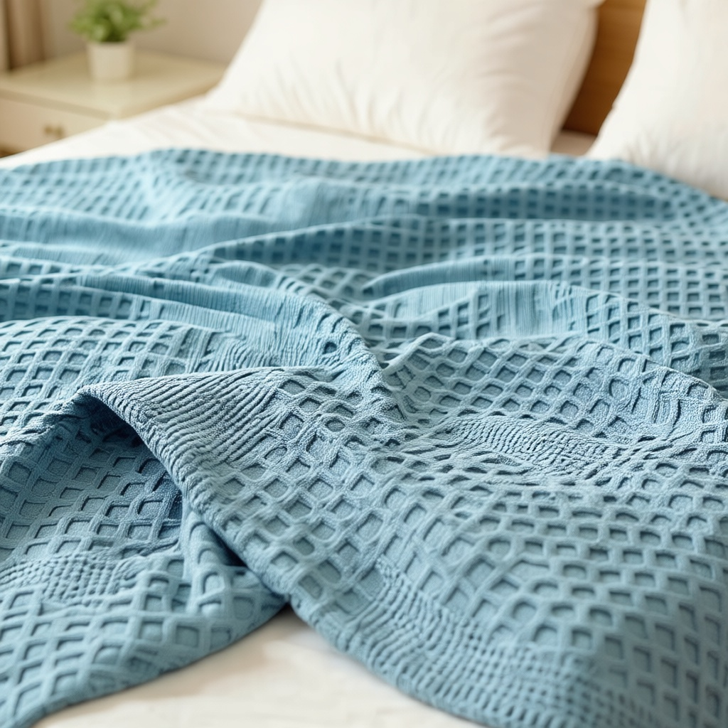 Pure Cotton Waffle Blanket