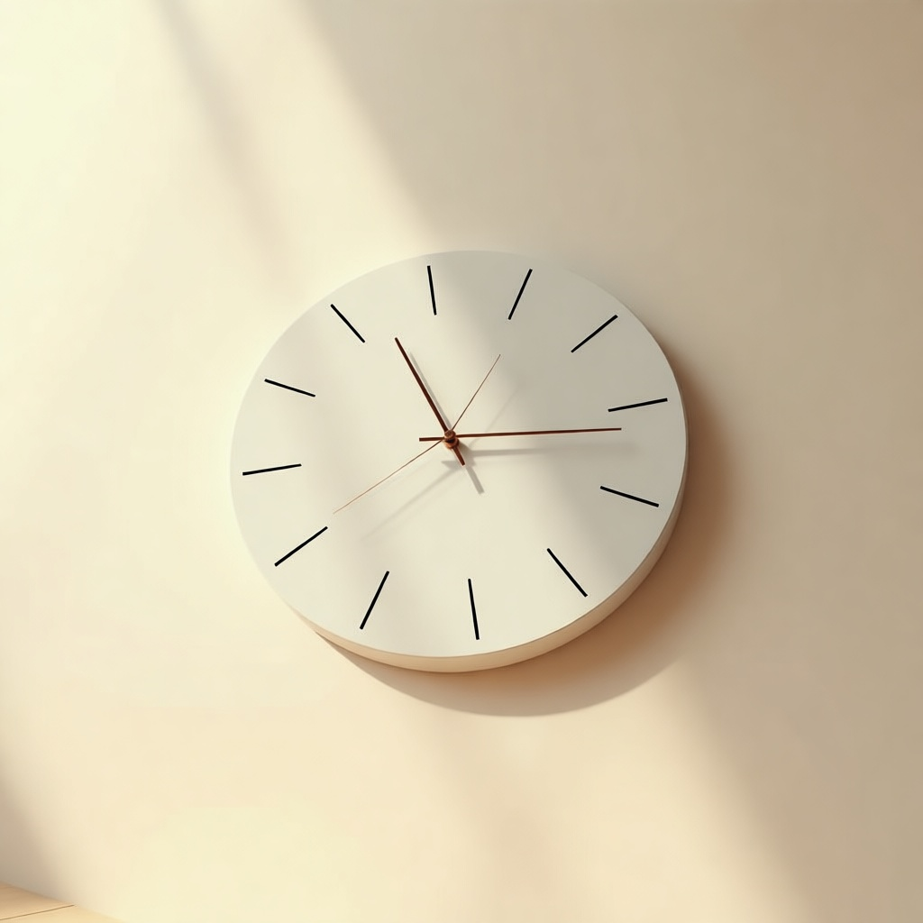 Piano Flat Wall Clock