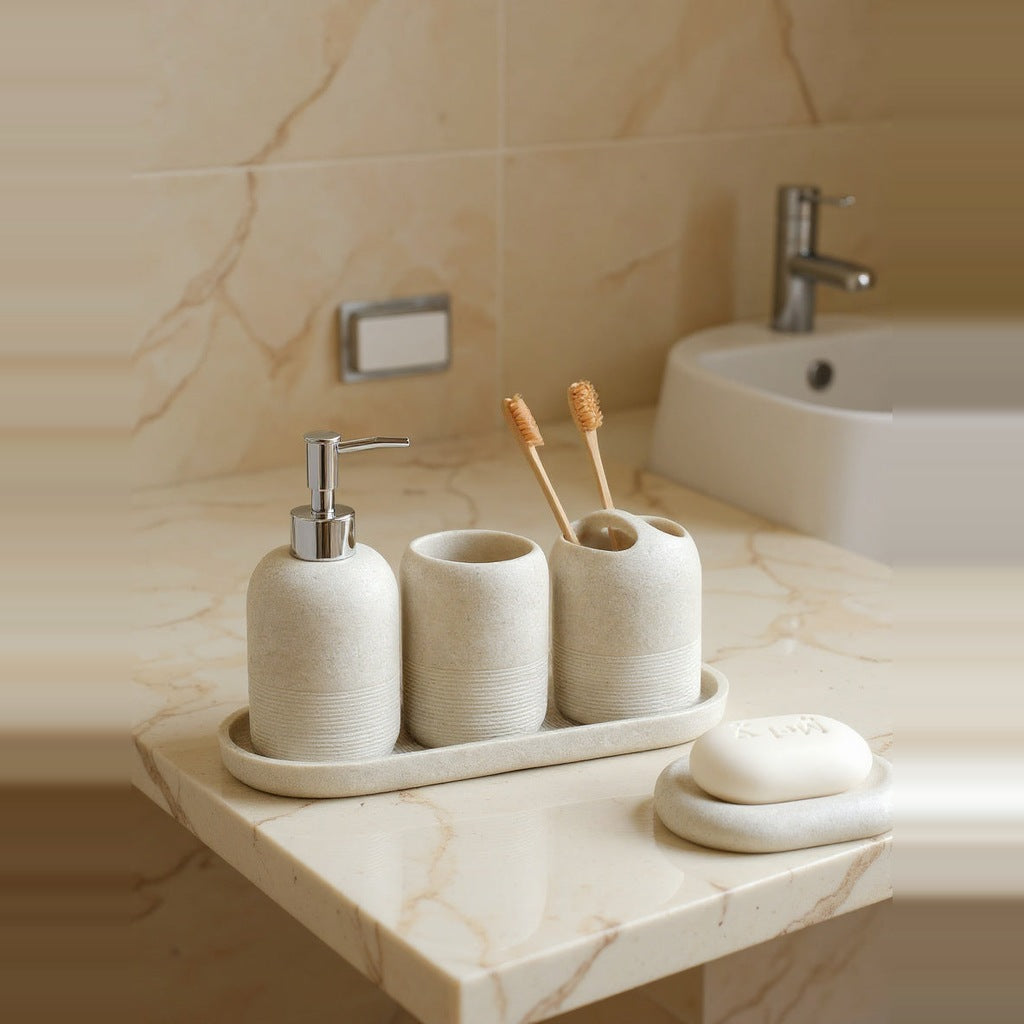 Marmo White Bathroom Set