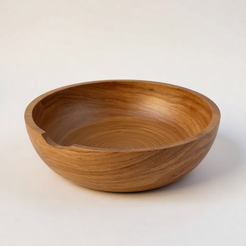 Large Wooden Fruit Bowl
