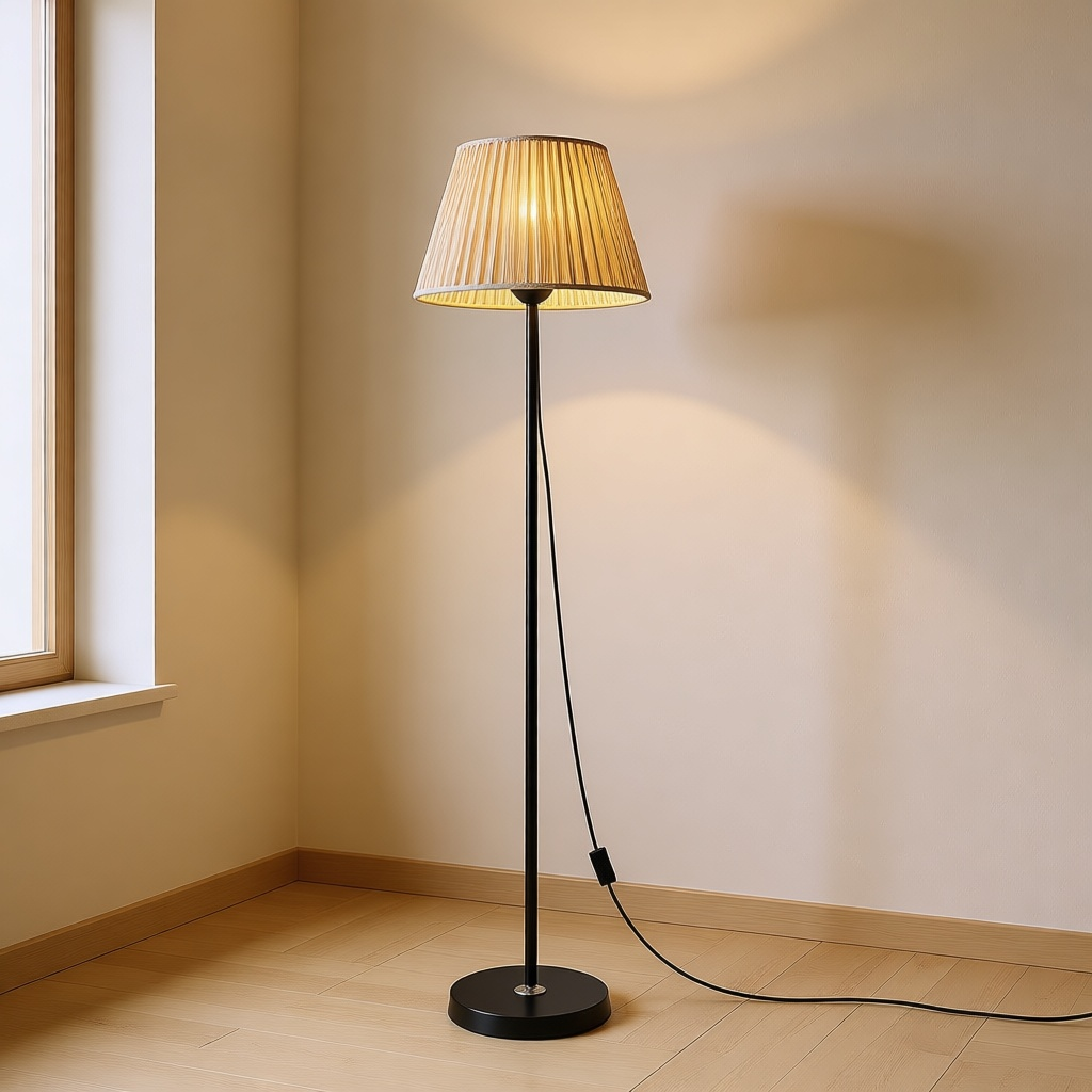 Woven Rattan Floor Lamp 140 cm