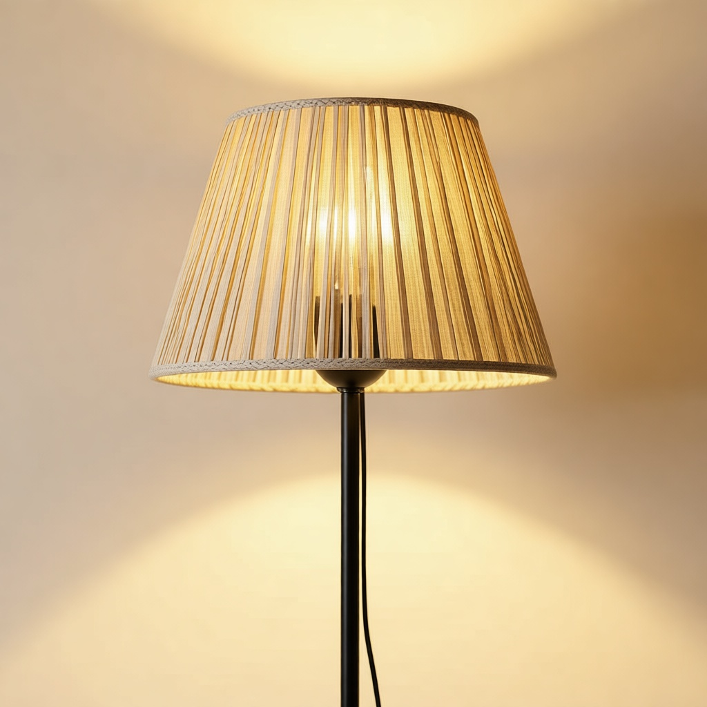 Woven Rattan Floor Lamp 140 cm