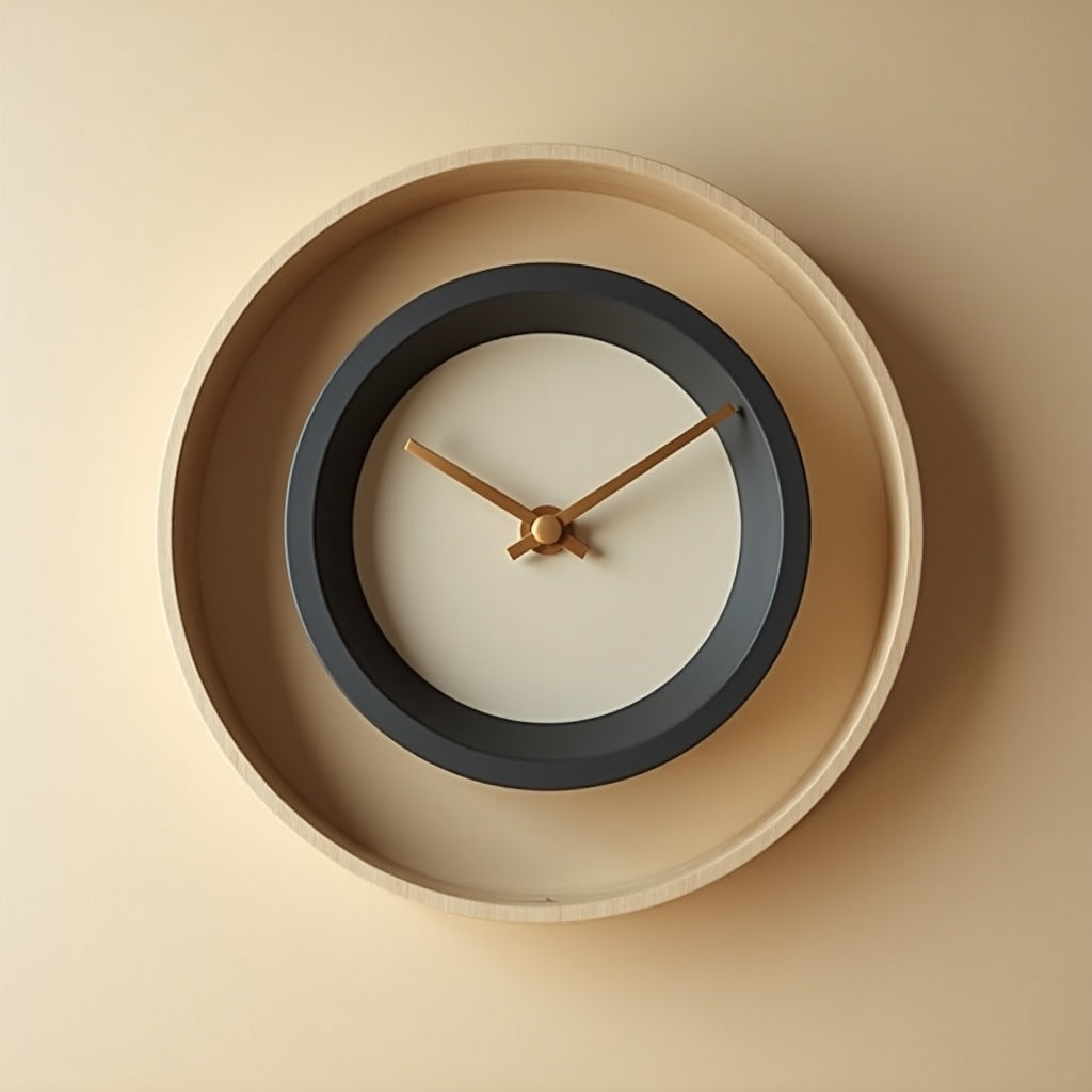 Doppio Double Ring Clock