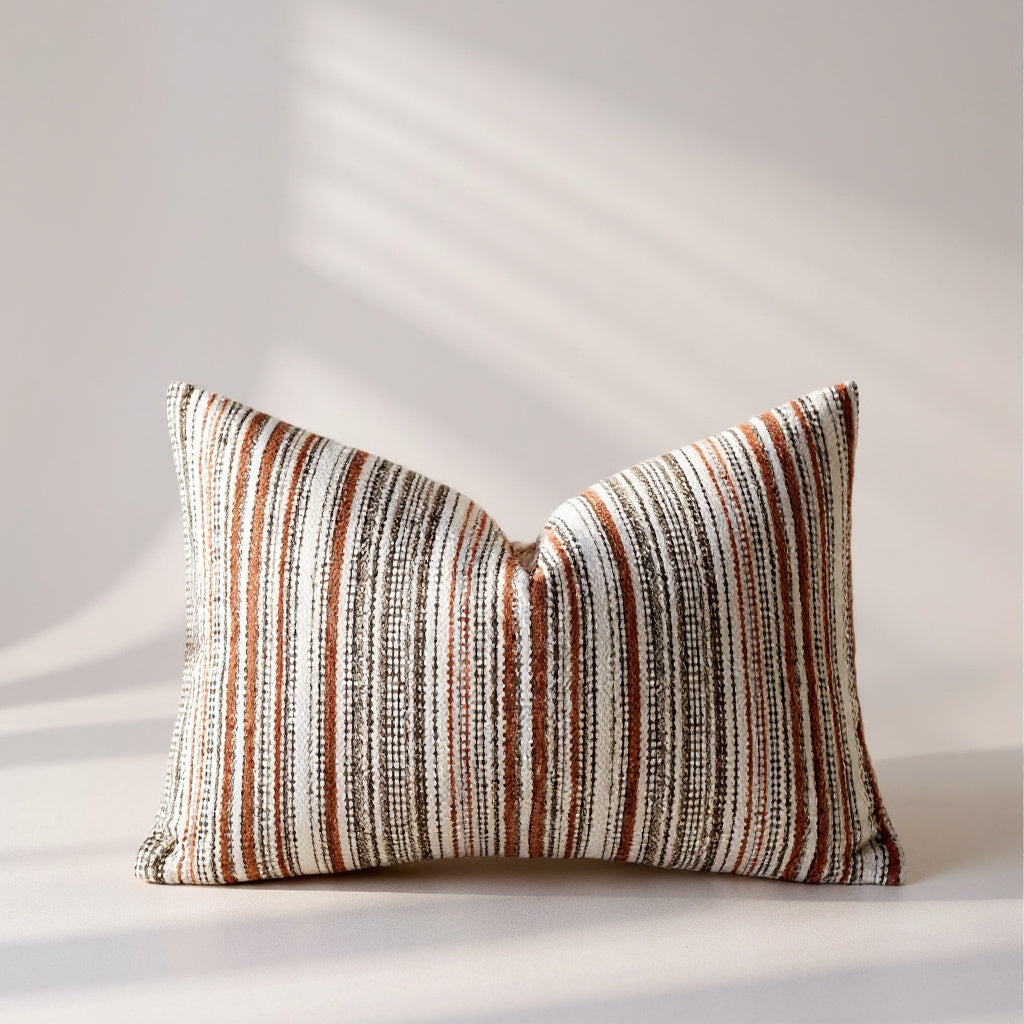 Striped Bouclé Cushion Cover
