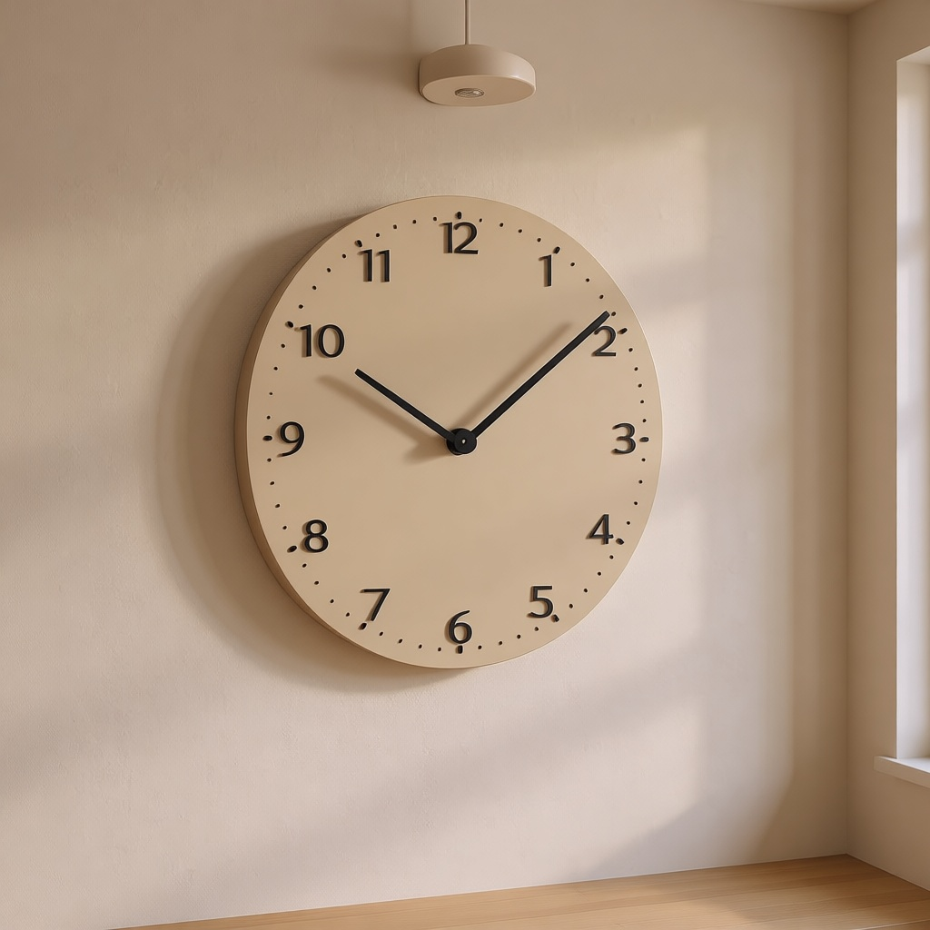 Organic Minimalist Wall Clock