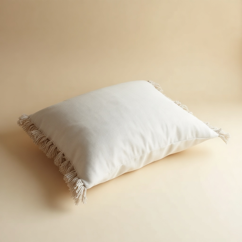 Fringed Linen Cushion