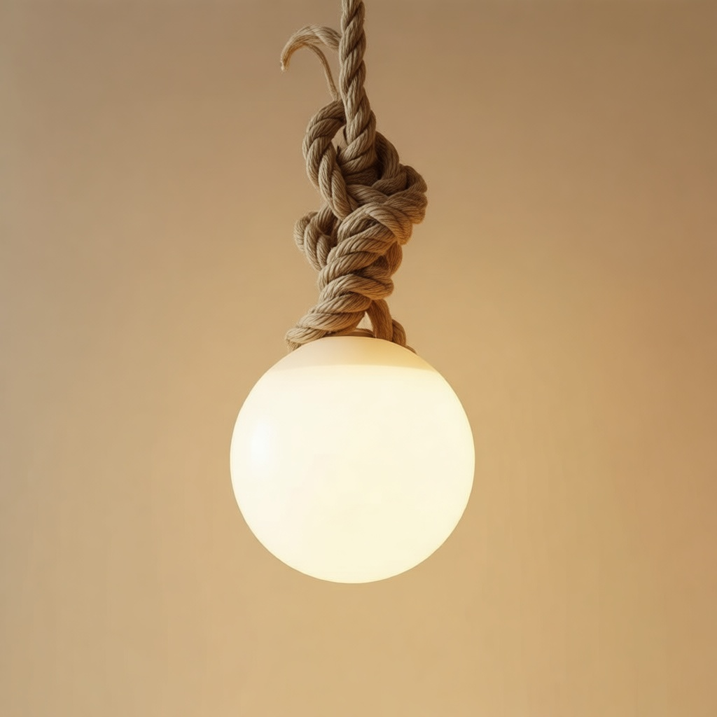 Nodo Knotted Rope Pendant