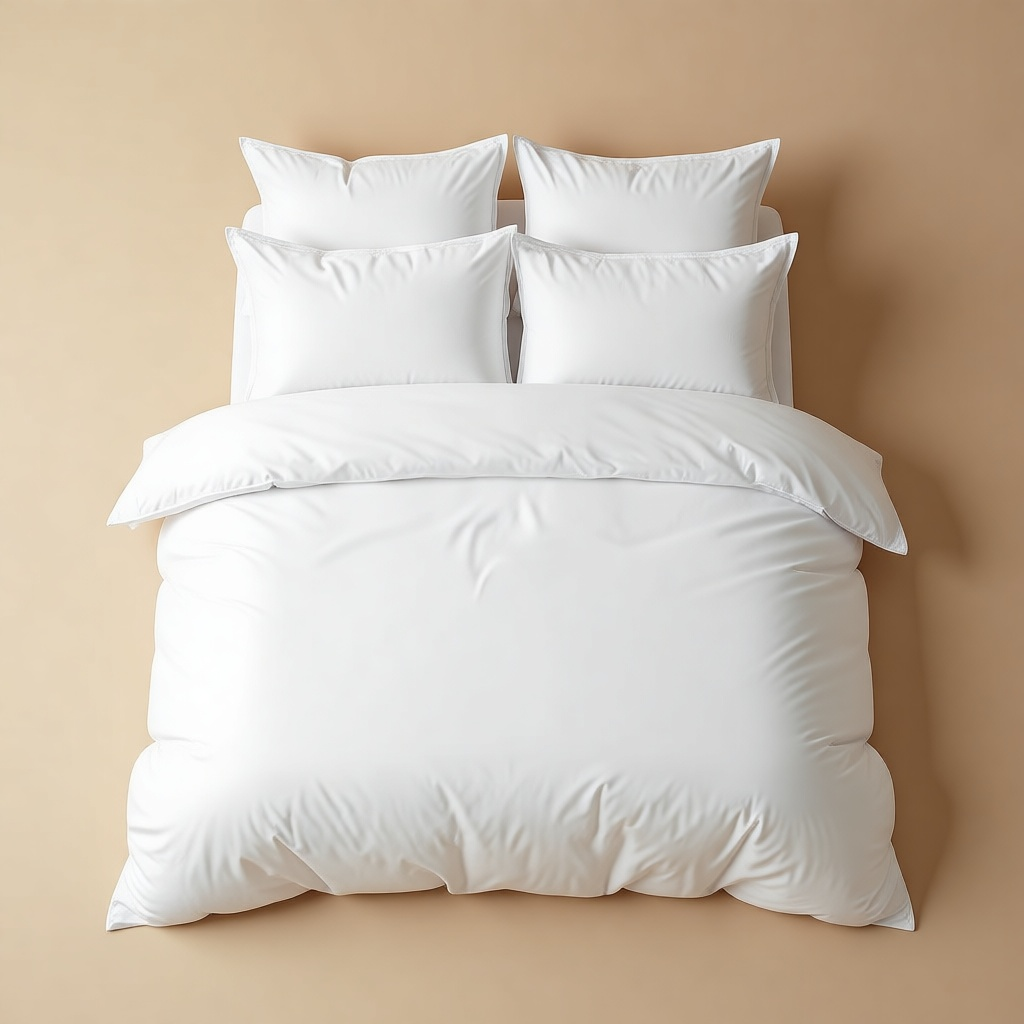 Cotton Percale Duvet Set shown in full
