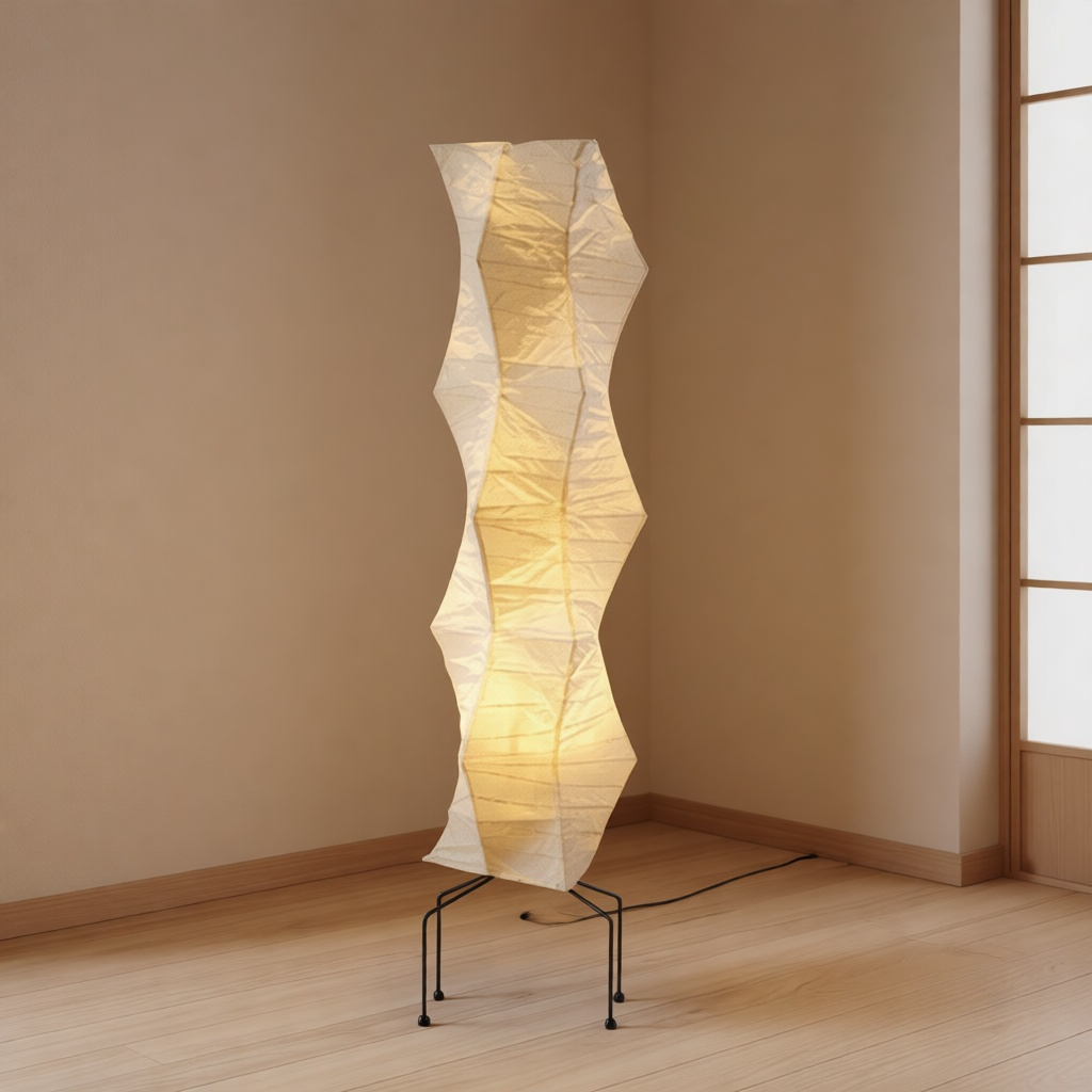 Sculptural Paper Floor Lamp