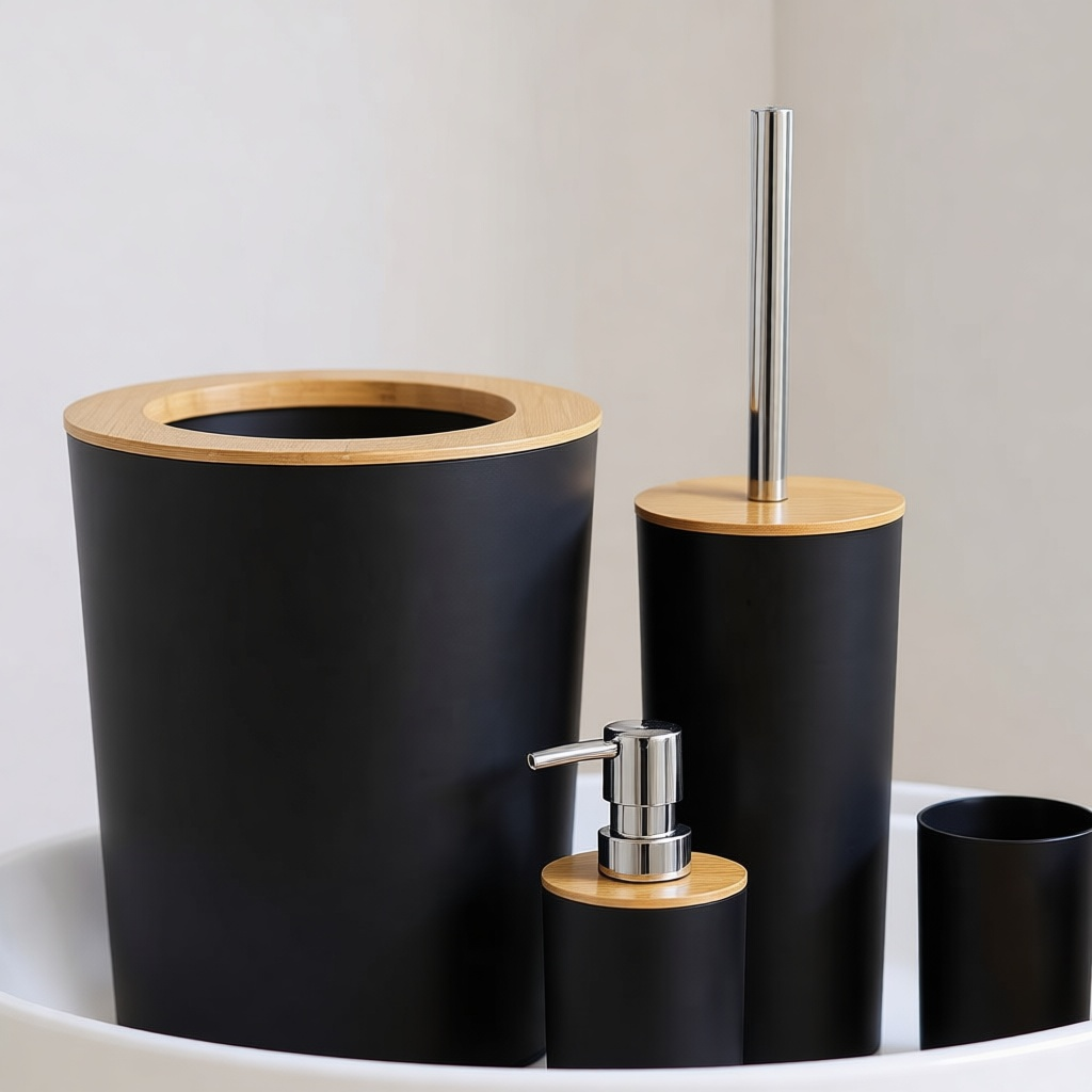 Bamboo Bathroom Set (6 Pieces)