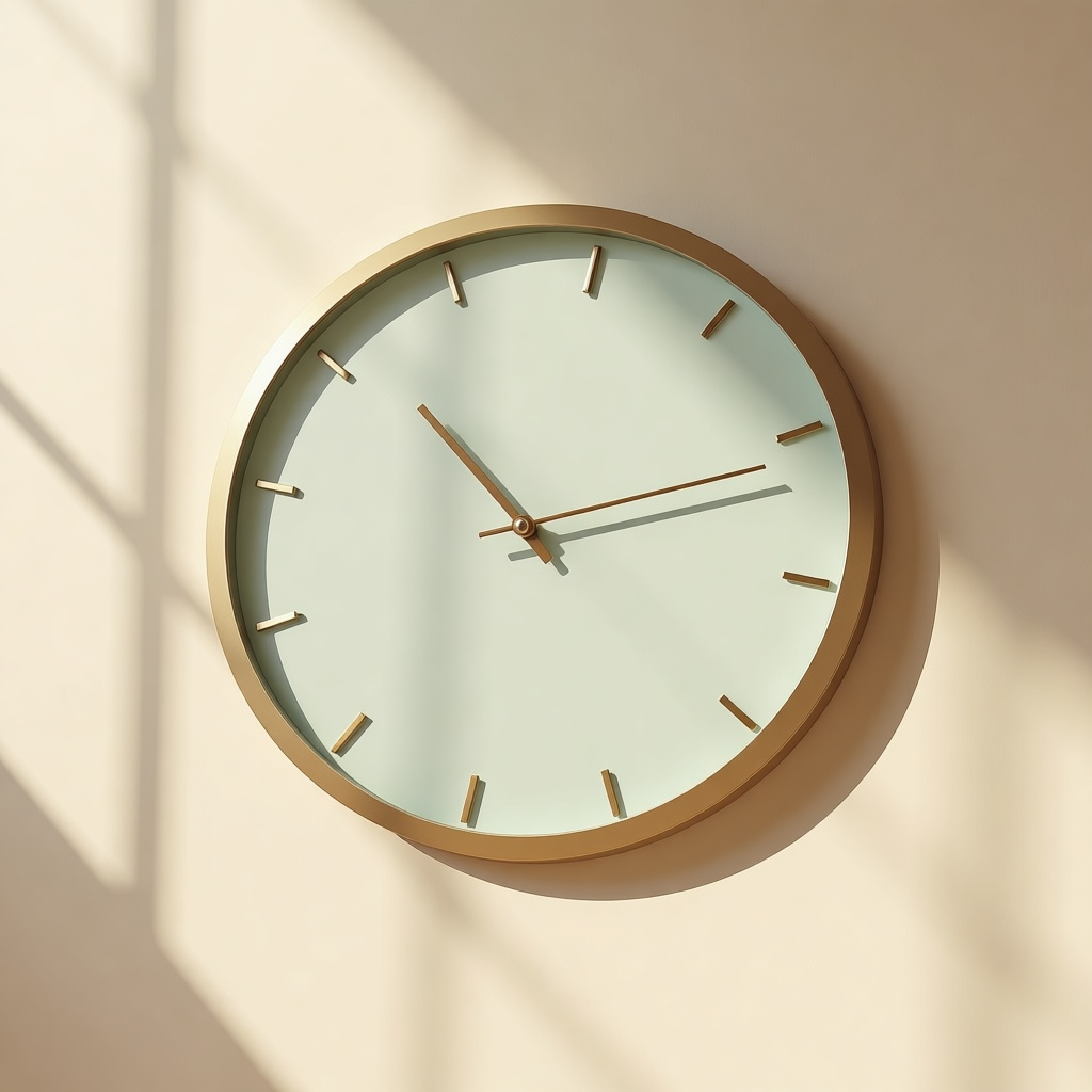 Vetro Glass Face Clock