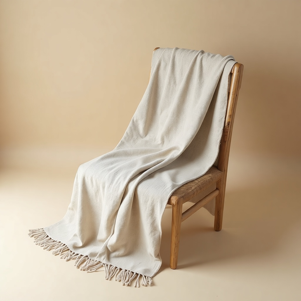 Fringed Linen Throw