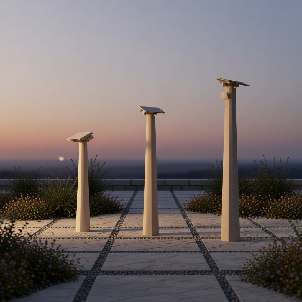 Solar Path Bollard Trio
