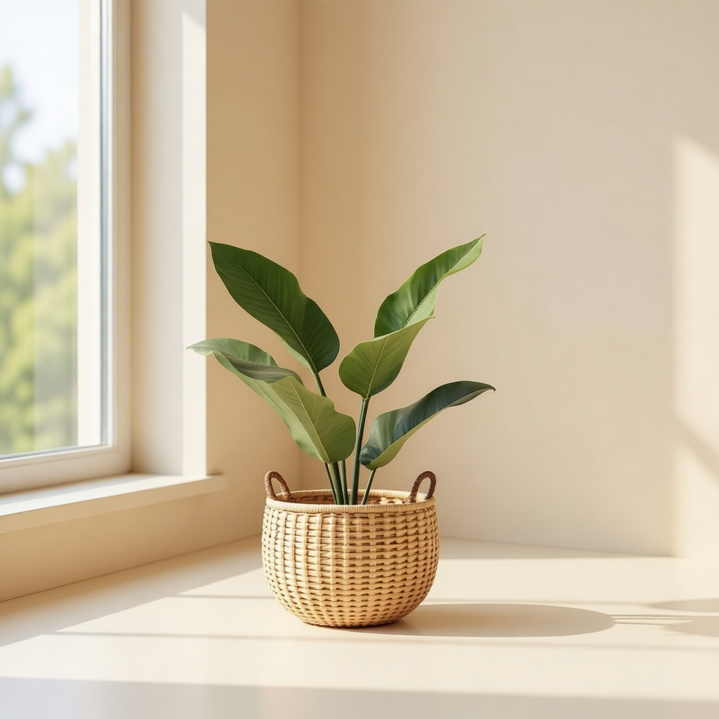 Cesta Rattan Planter