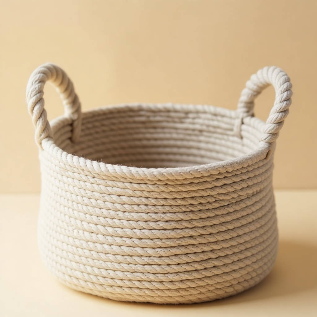 Cotton Rope Basket Pair