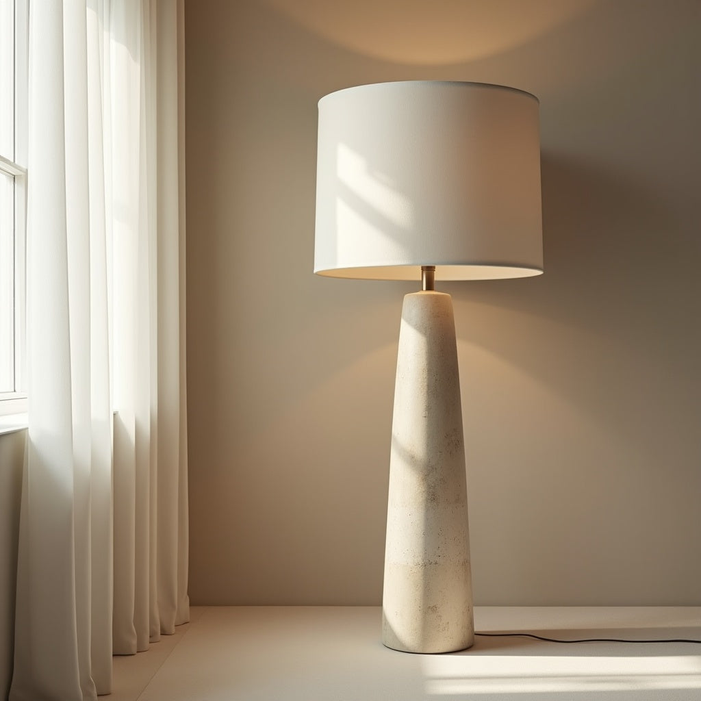 Travo Travertine Floor Lamp