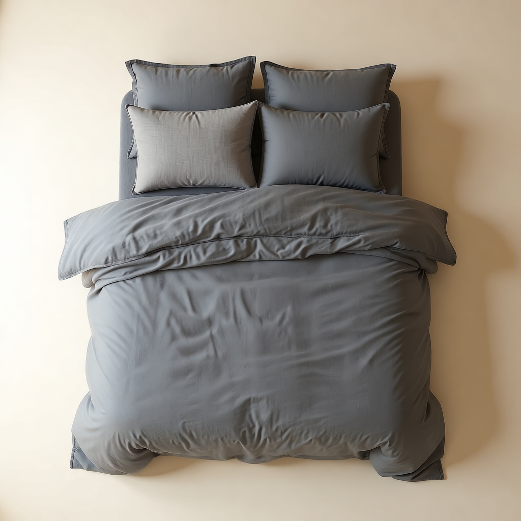 Linen Duvet Set shown in full