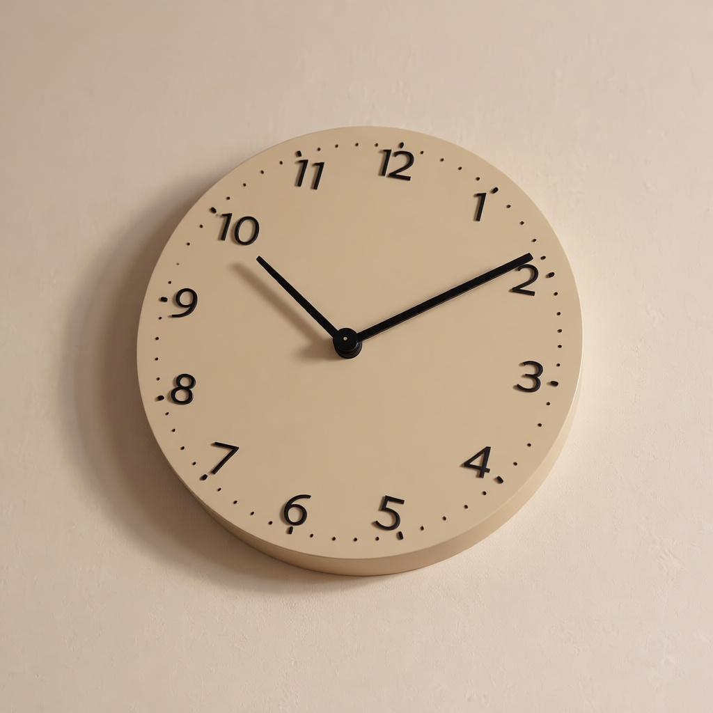 Organic Minimalist Wall Clock