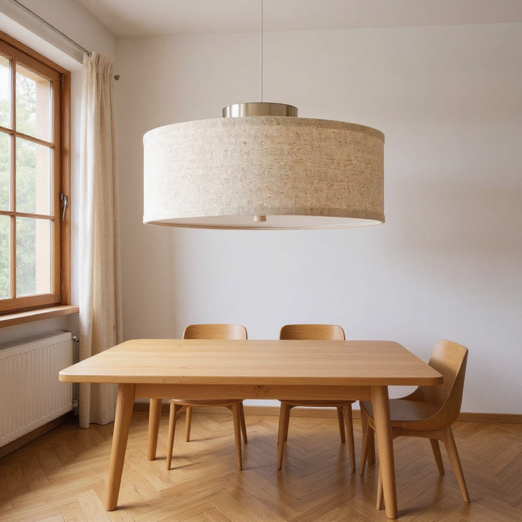 Woven Linen Ceiling Lamp