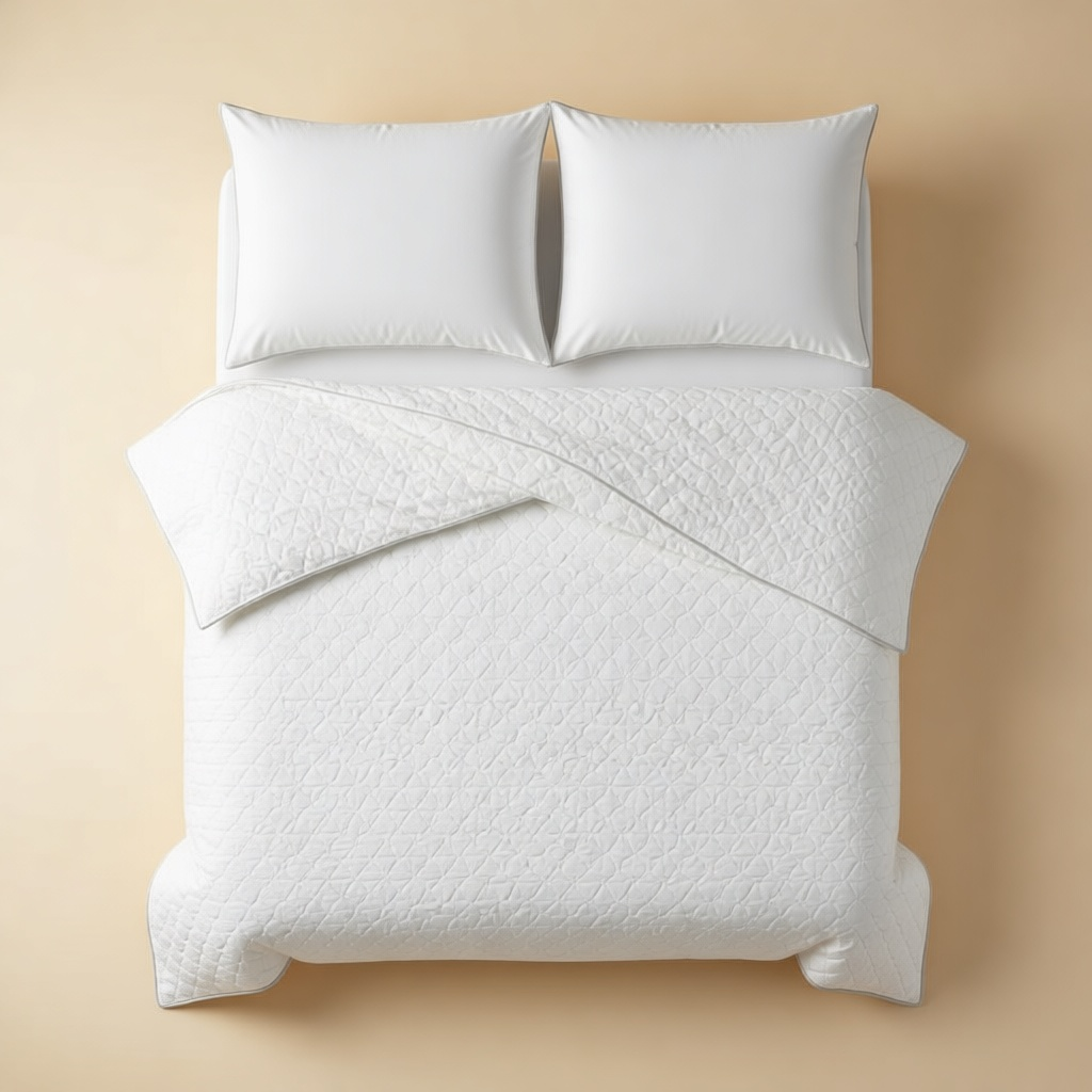 Cotton Pillow Protector Pair shown in full