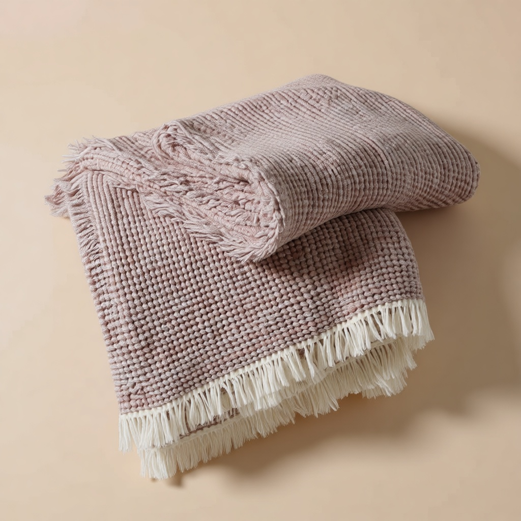 Cotton-Linen Tassel Throw
