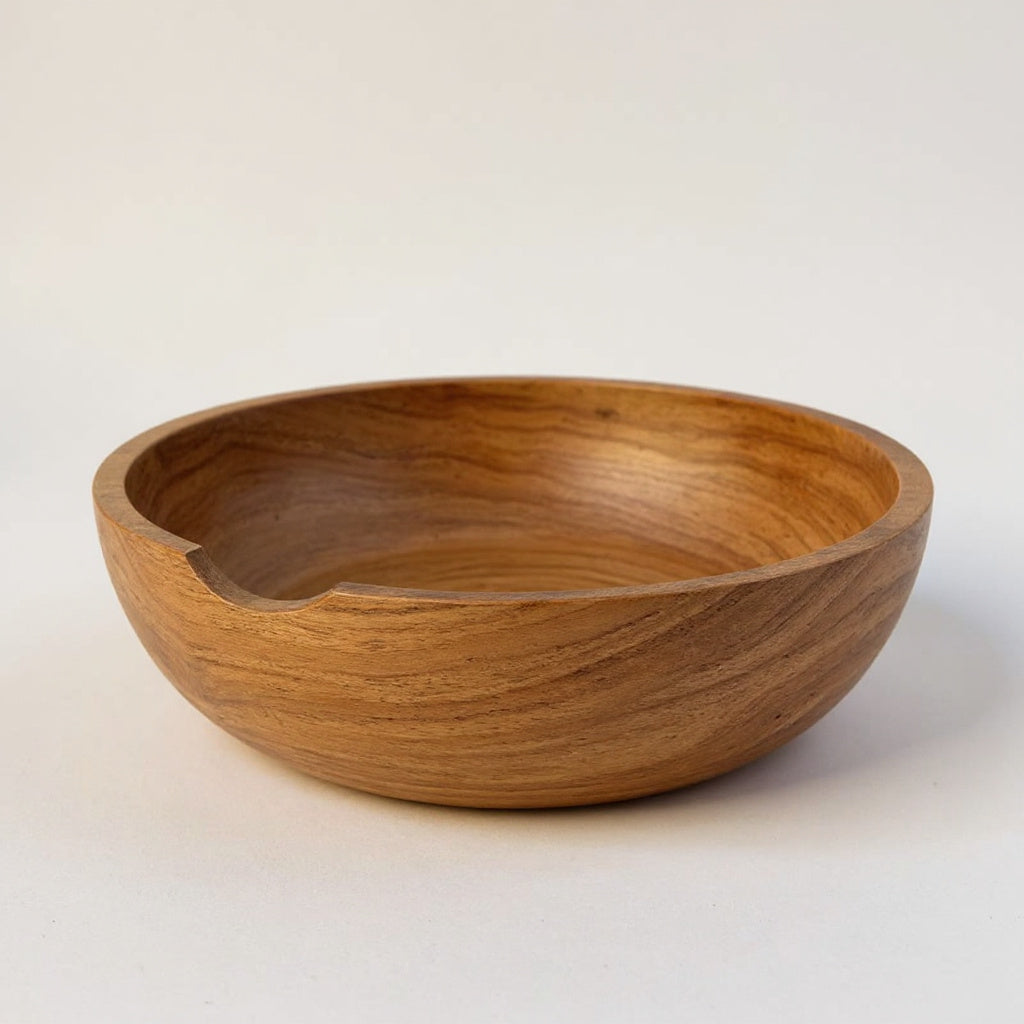 Large Wooden Fruit Bowl