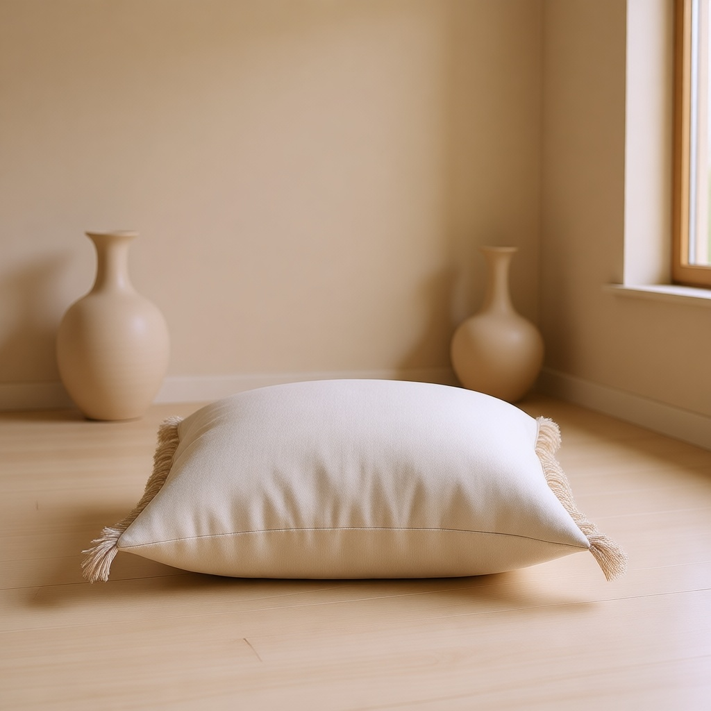 Fringed Linen Cushion