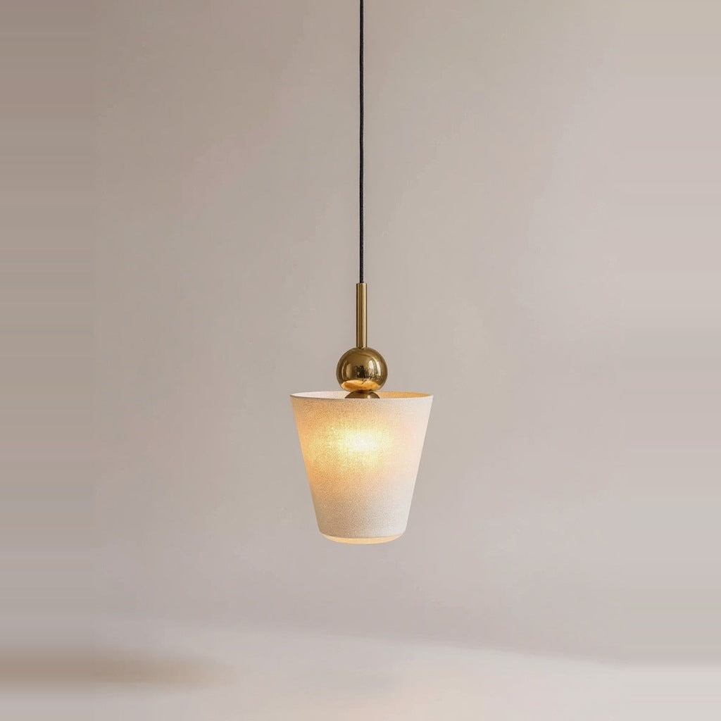 Scandi Linen Cone Pendant