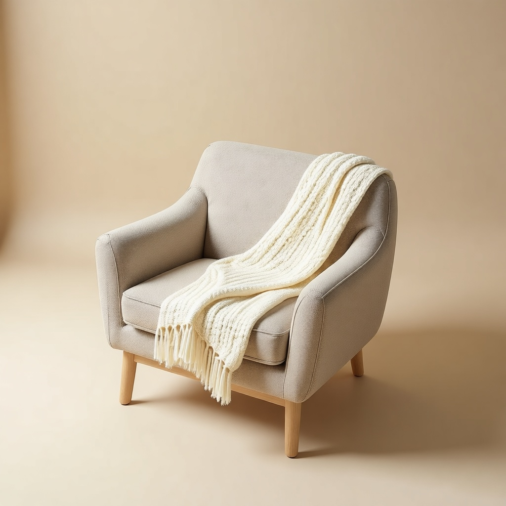 Pointelle Knit Throw
