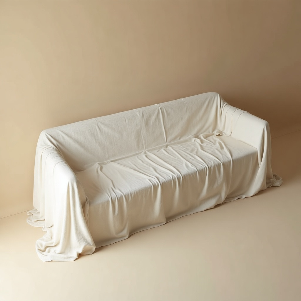 Washed Linen Sofa Cover