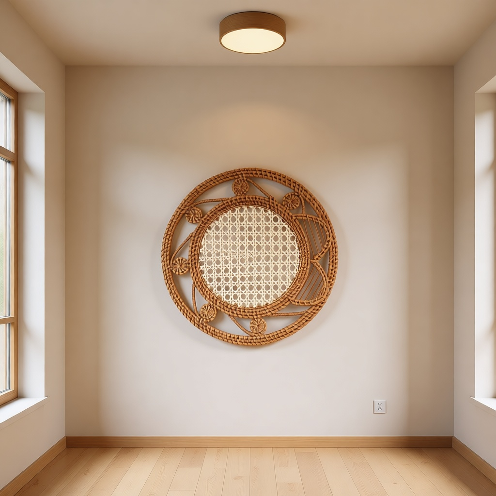 Woven Rattan Wall Disc