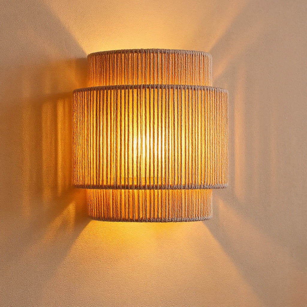 Hand-Knotted Rope Wall Light