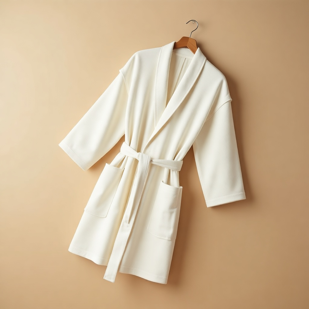 Short Waffle Robe