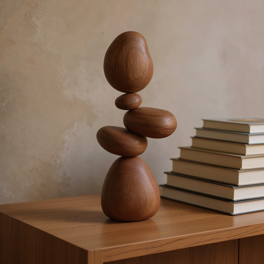 Cairn Wood Sculpture — in use at home