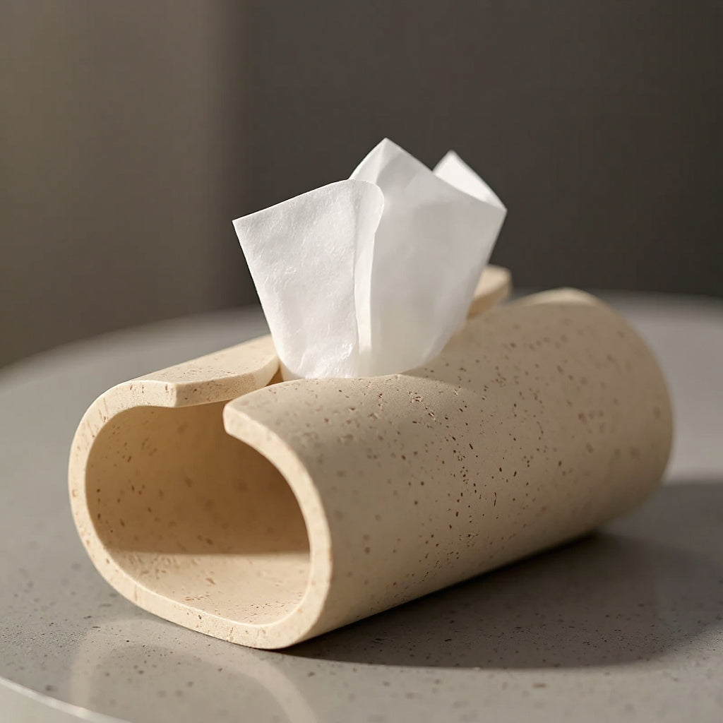 Curl Tissue Box — detail