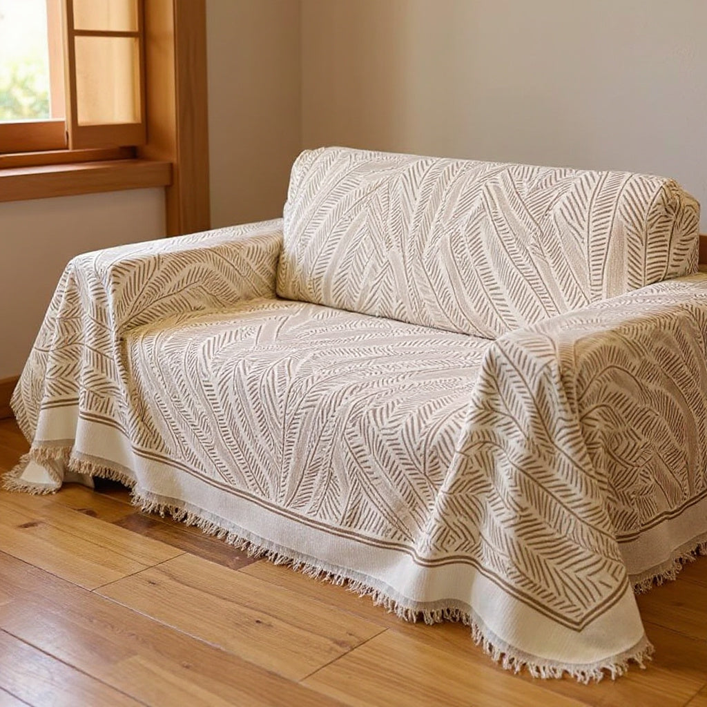 Foglia Jacquard Sofa Cover — context