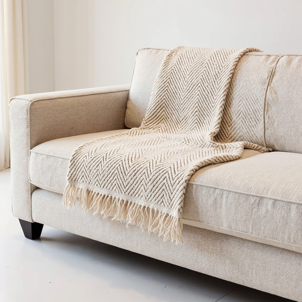 Riga Herringbone Sofa Cover — hero