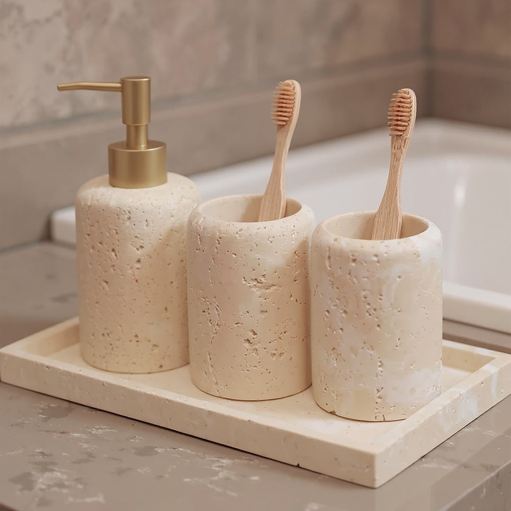 Terra Gold Bathroom Set — detail