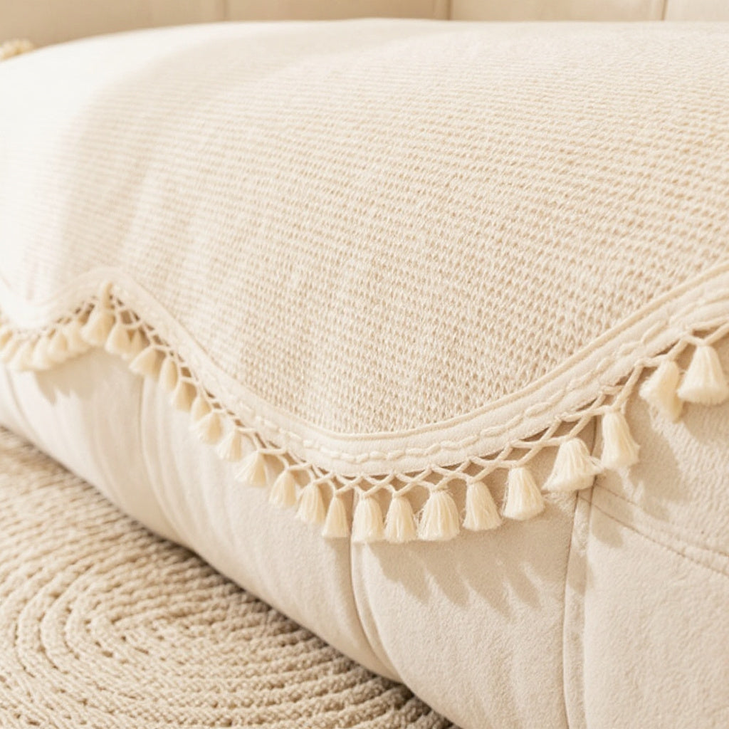 Trama Chenille Sofa Cover — detail